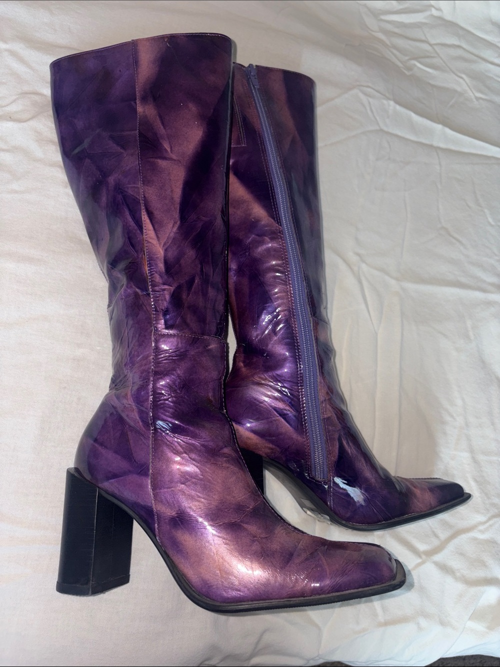 Diba Womens Purple Mid Calf Boots